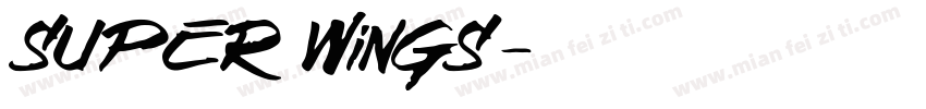 SUPER WiNGS字体转换
